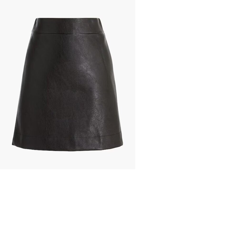 J Crew Faux Leather Skirt